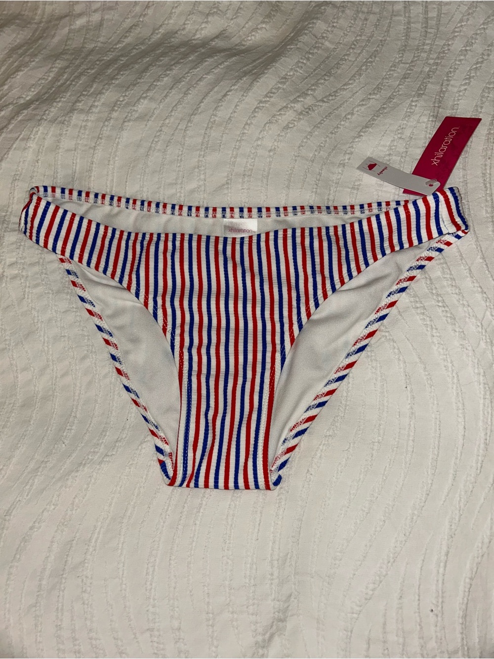 Striped Red, White & Blue Bikini Bottoms America 4th of July